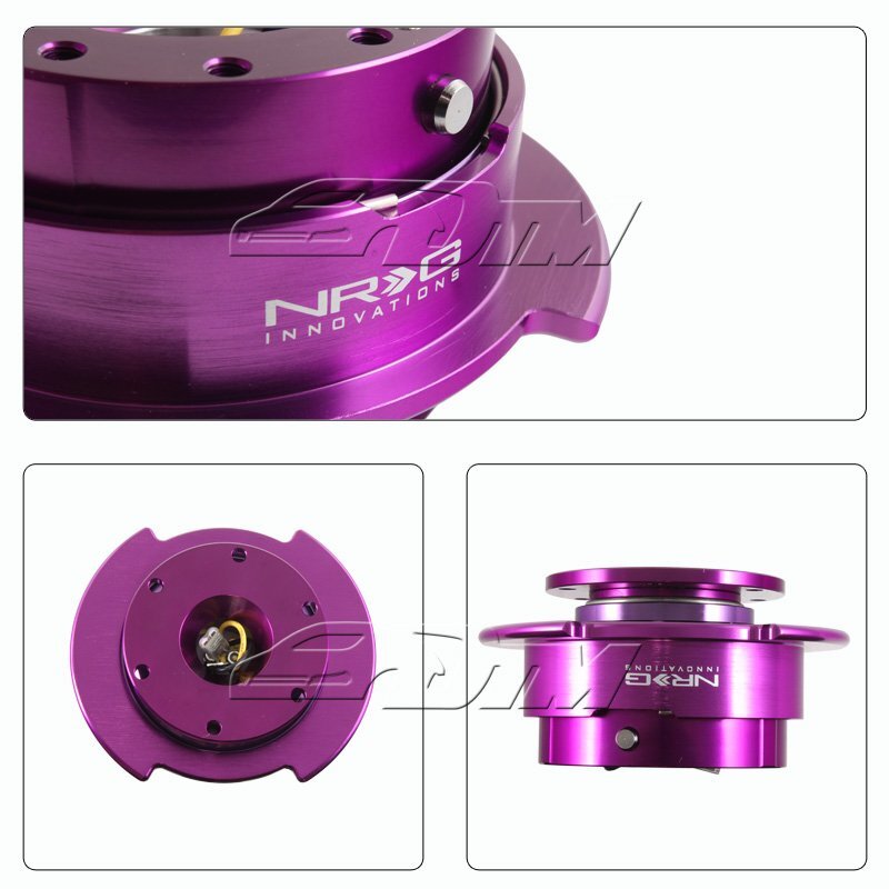 NRG SRK-250PP PURPLE BALL LOCKING STEERING WHEEL GEN 2.5 QUICK
