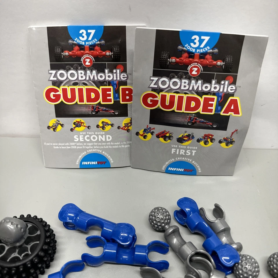 Lot of 72 ZOOBMobile Pieces Designer Building Toys w/ Instructions - Image 2 of 4