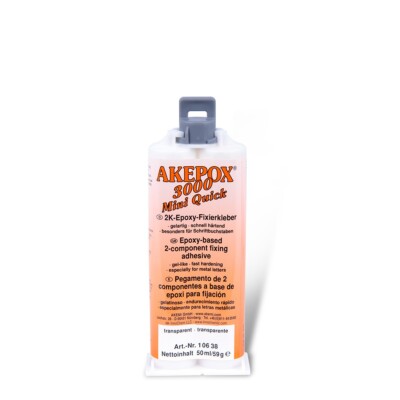 Akemi Akepox 3000 Mini Quick schnell härtend 2K-Fixierkleber transpa 50ml 10638