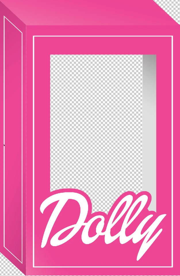 Doll Box Photo Booth, Pink Photo Booth or Ken Box, Personalized Photo Boot 6.5ft - Image 3 of 3