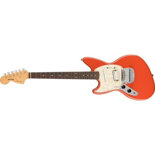 Fender Kurt Cobain Jag-Stang Left-Hand RW - Fiesta Red * NEW * - Foto 1 di 6