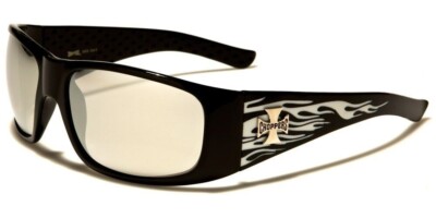 CHOPPERS HERREN DESIGNER SONNENBRILLE - CP6673 WHITE FLAME NEU