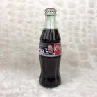 Vtg 1996 Coca Cola 8 Oz Glass Bottle Dale Earnhardt Race Car Driver Collectible