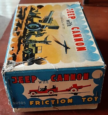 Vintage 1960s Cragstan Jeep with Cannon 20505 Japan BOX ONLY Vintage 1960s Cragstan Jeep with Cannon 20505 Japan BOX ONLY