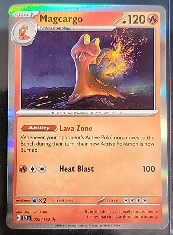 Pokemon - Magcargo 029/162 - Holo Rare - Temporal Forces | eBay