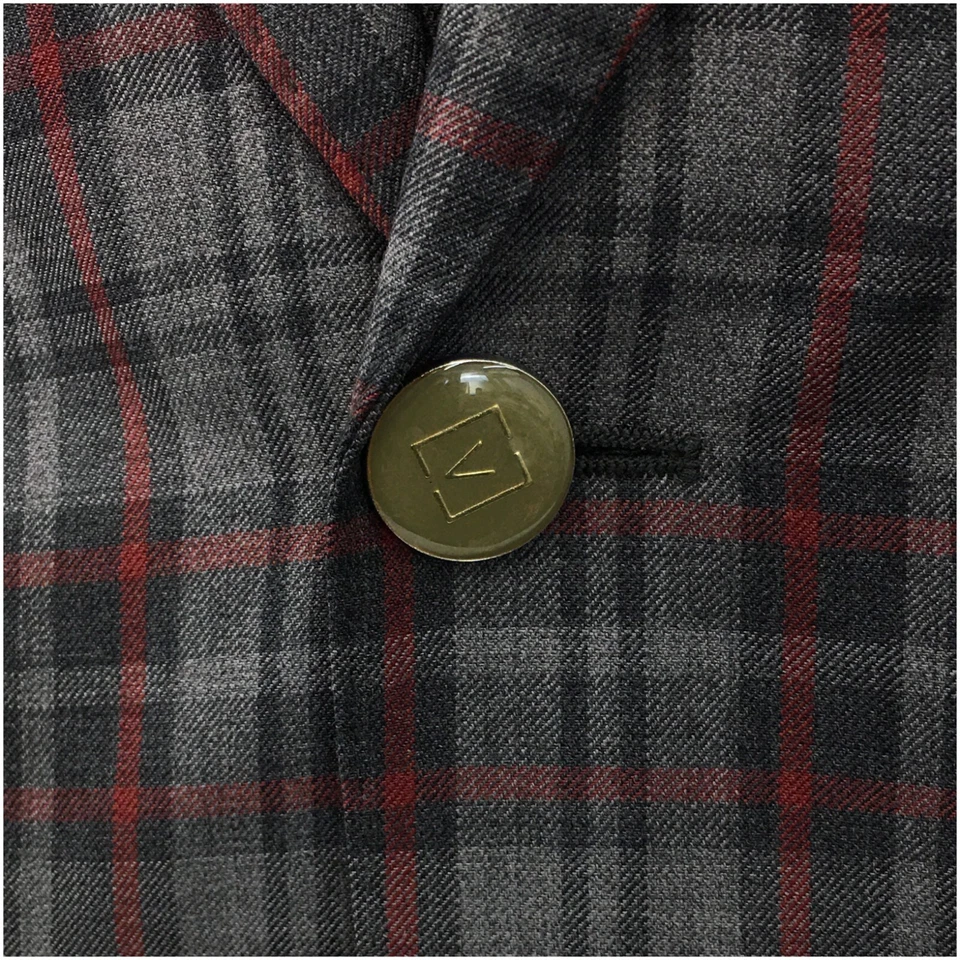 SERGIO VALENTINO Traje Para Hombres Conjunto de 3 Piezas Talla 40R Chaqueta Blazer Pantalones Chaleco Lana Foto 3 de 4