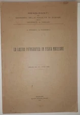 Frongia Marongiu La lastra fotografica in fisica nucleare - S.E.I. 1949 [M2]