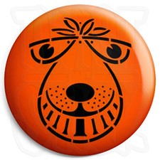 Space Hopper Face - Button Badge - 25mm Retro Badges with Fridge Magnet Option