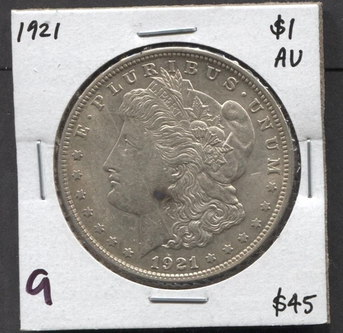 1921-US Morgan Silver Dollar- AU