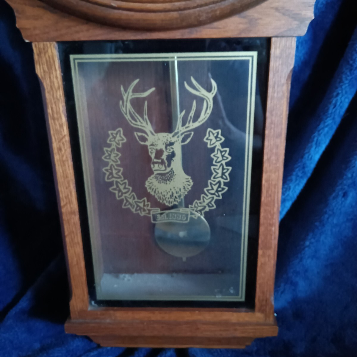 Vintage 1980s Glenfiddich Heirloom Oak Tavern Pendulum Clock