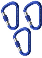 3 x Set Climbing Carabiner ALIENS HMS Screw Safety Screwlock