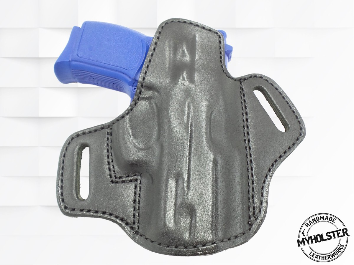 MyHOLSTER Premium Leather OWB Pancake Holster For Sig Sauer P365 – Right Hand, Black