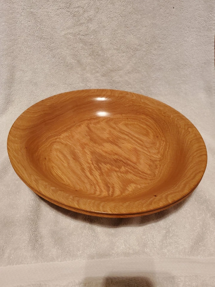 GRANDE torneado a mano 16 pulgadas. Cuenco de roble de National Wood Creation (¡EXTREMADAMENTE BONITO)!!️ Foto 2 de 4