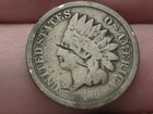 1860 Copper Nickel Indian Head Cent Penny- Rounded Bust, Good/VG Details
