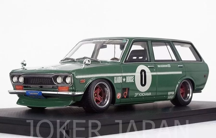 Ignition Model IG2217 1/18 Datsun Bluebird (510) Wagon Green JDM