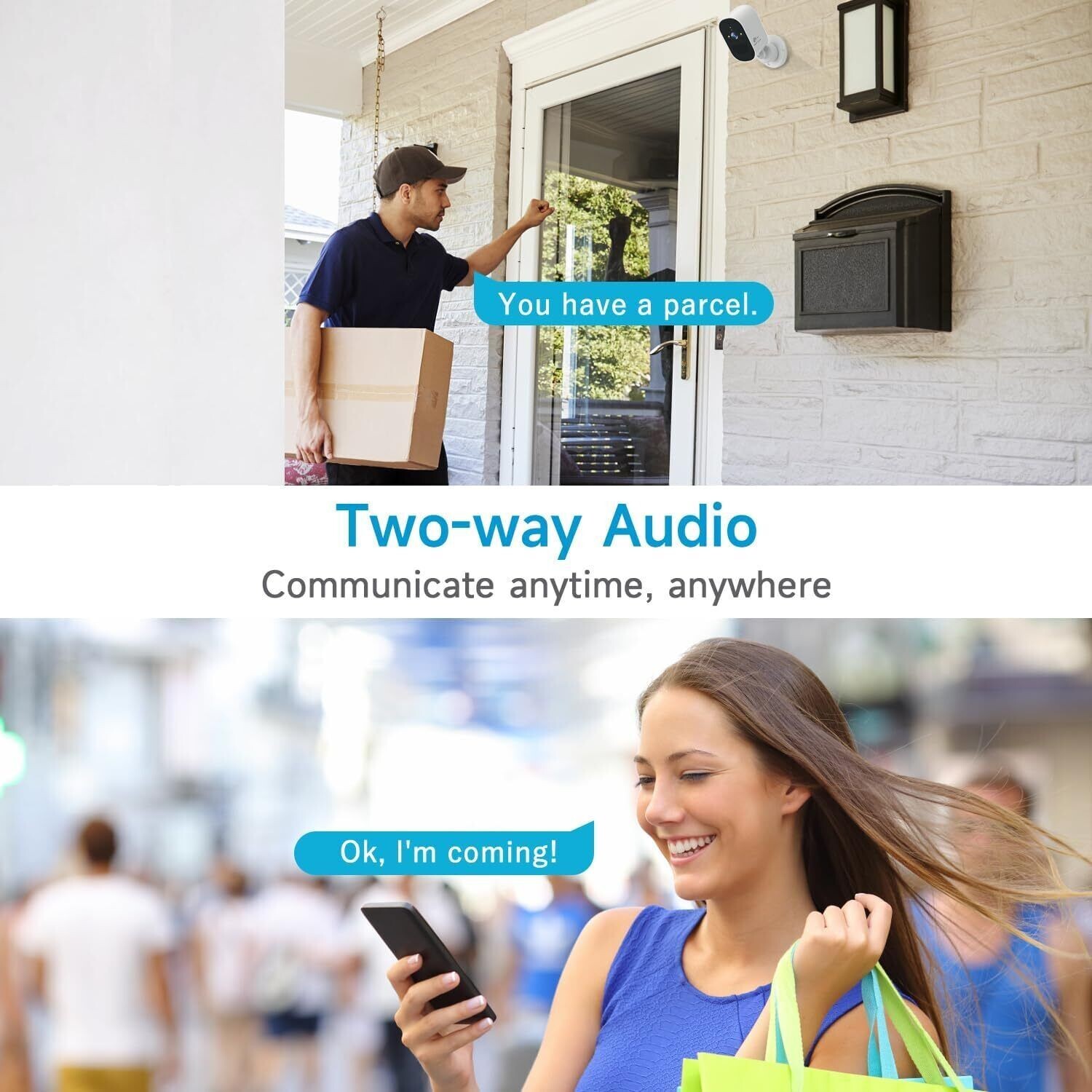 3PK 1080P Solar security Camera Outdoor WiFi CCTV Camera System Wireless Battery