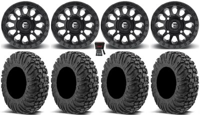 Fuel Vector MB 14'' Wheels 30'' MotoVator Tires Honda Pioneer 1000 / Talon