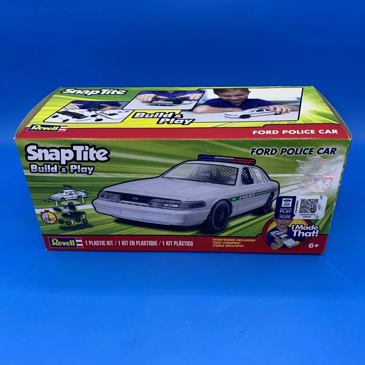 Snap Tite Build & Play Ford Police Car Revell Plastic Model Kit | eBay