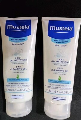 (2 Pack) Mustela Hydra Bebe Enfant 2 In 1 Cleansing Gel Hair And Body 