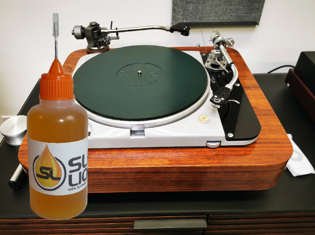 Slick Liquid Lube Bearings 100% Synthetic Oil for Thorens and all Turntables Rec
