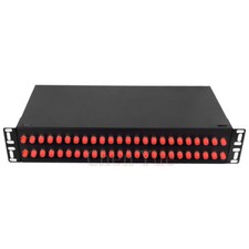 48 Port Rack Mount Fiber Termination Box Patch Panel ODF 48 Cores FC UPC Frame