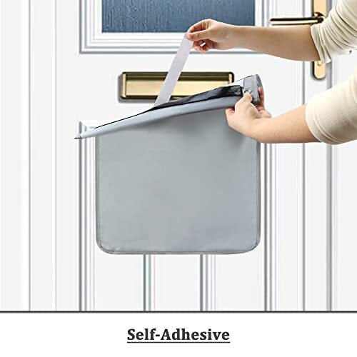 Mail Slot Catcher for Door Mail Slot, Grey Mail Catcher Bag, Indoor