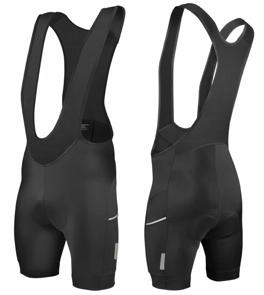 Aero Tech Men's All Day Padded Cycling Bib-Shorts - Premiere Touring Bibs - Image 4 of 4