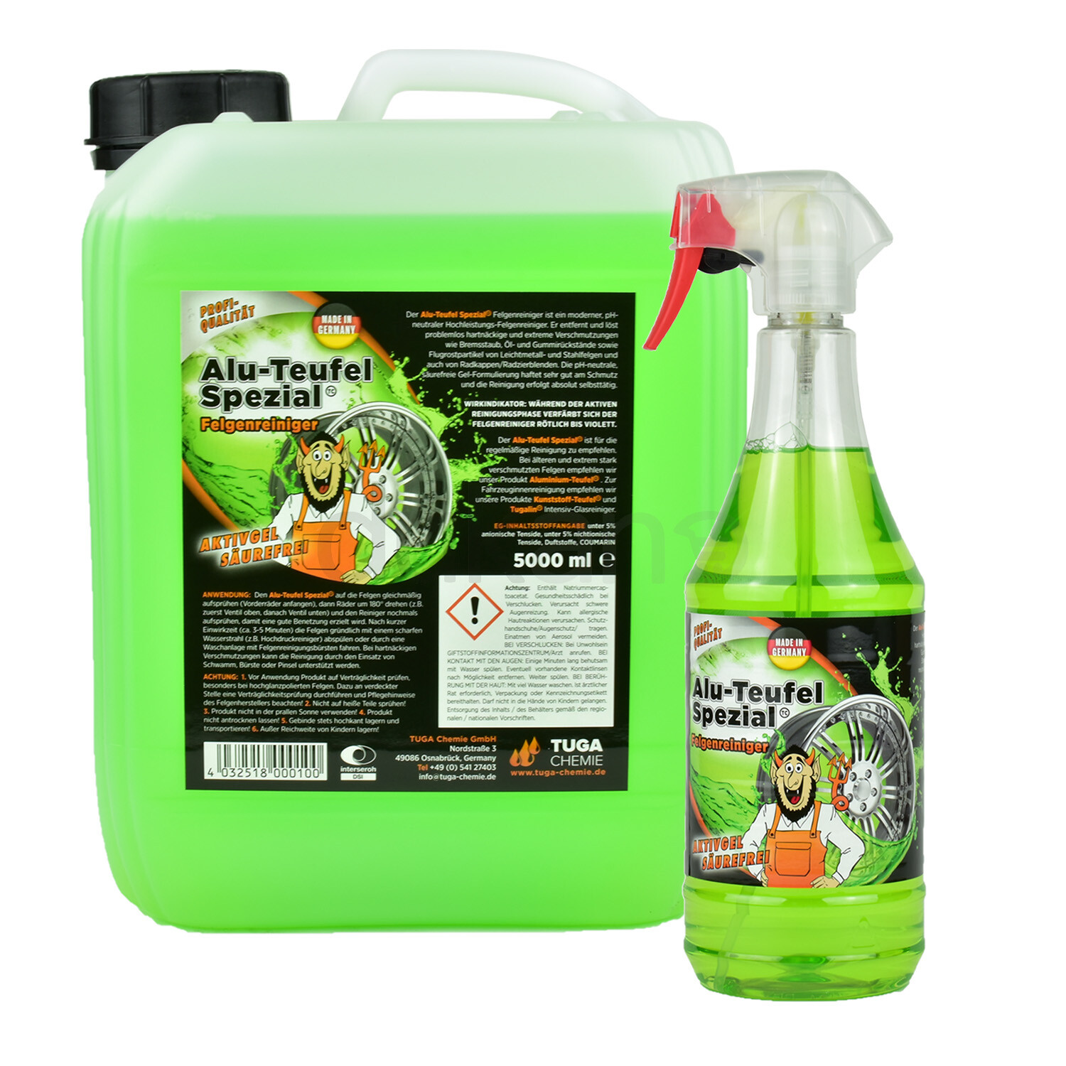 4X TUGA CHEMIE 1 L LITER ALU-TEUFEL SPEZIAL® FELGENREINIGER FELGEN REINIGER EUR 49,09 - PicClick DE
