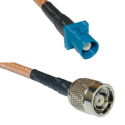 RG400 Fakra Z Male to RP-TNC MALE RF Cable FAST-SHIP LOT