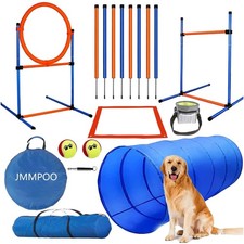Hundetraining Agility Set Hunde 65-teilig Hundesport Tunnel Hürden