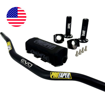 ProTaper EVO Fat Bar 1-1/8'' Handlebar for Dirt Bike ATV Quad  Grips Pad Included