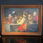 Vintage Rombout Reproduction Oil Painting | On Canvas | The Card Players
