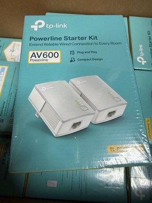 20 Pack TP-Link AV600 Powerline Starter Kit - White TP-PA4010 KIT