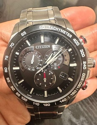 CITIZEN Atesa Eco Drive Timepiece Uhr Funk Solar Armbanduhr TOP
