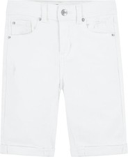 Signature by Levi Strauss  Co Gold Girls White Jean Bermuda Shorts Size-5 REG