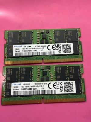 DDR5 32GB (16GB×2) 1Rx8 Samsung OEM Samsung 32GB kit DDR5 SODIMM (2x 16GB) - 1Rx8 PC5-4800B-SAO-1010