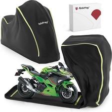 Full Enclosed Heavy Duty Motorcycle Cover, 600D Waterproof Outdoor UV Protection