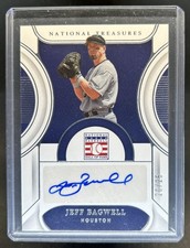 2023 Panini National Treasures Jeff Bagwell Hall of Fame Signatures Auto #/25
