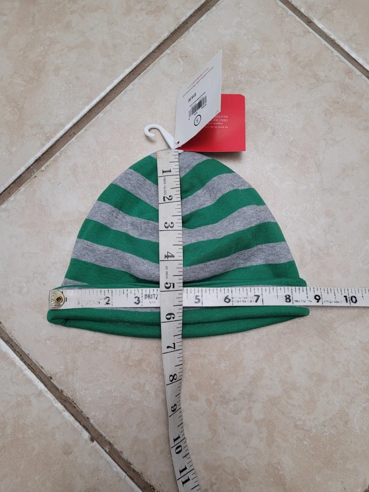 Hanna Andersson Gorro de Algodón Orgánico Puro Niños Gorra Tejida a Rayas Sombrero Informal NUEVO Foto 4 de 4
