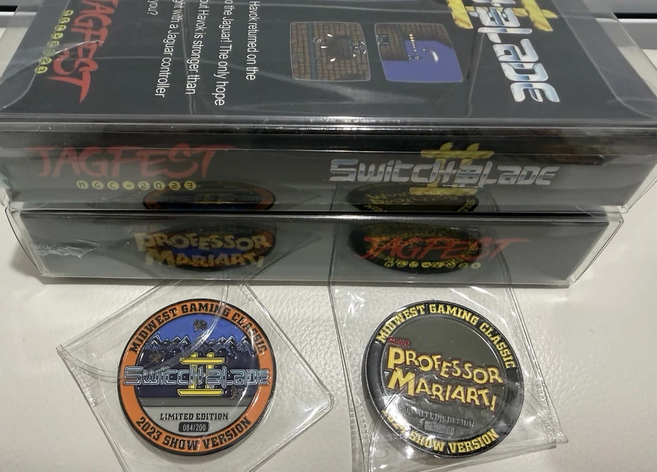 Atari Jaguar Jagfest Limited Edition MGC Set Professor & Switchblade II & Coins - Image 3 of 4