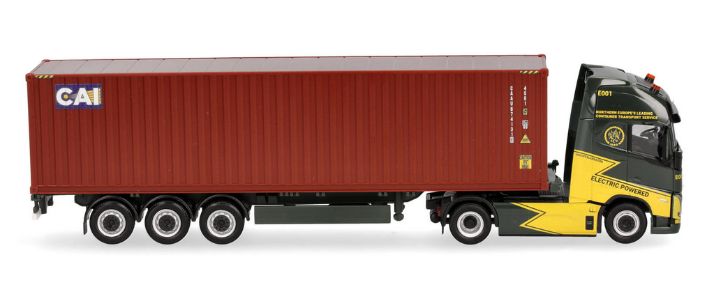 HERPA - VOLVO FH GL XL 4x2 con porta container 40 piedi a 3 assi ANCOTRANS-CA...