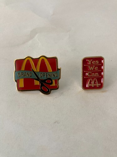 McDonalds Grand Opening and Yes We Can Pins Vintage