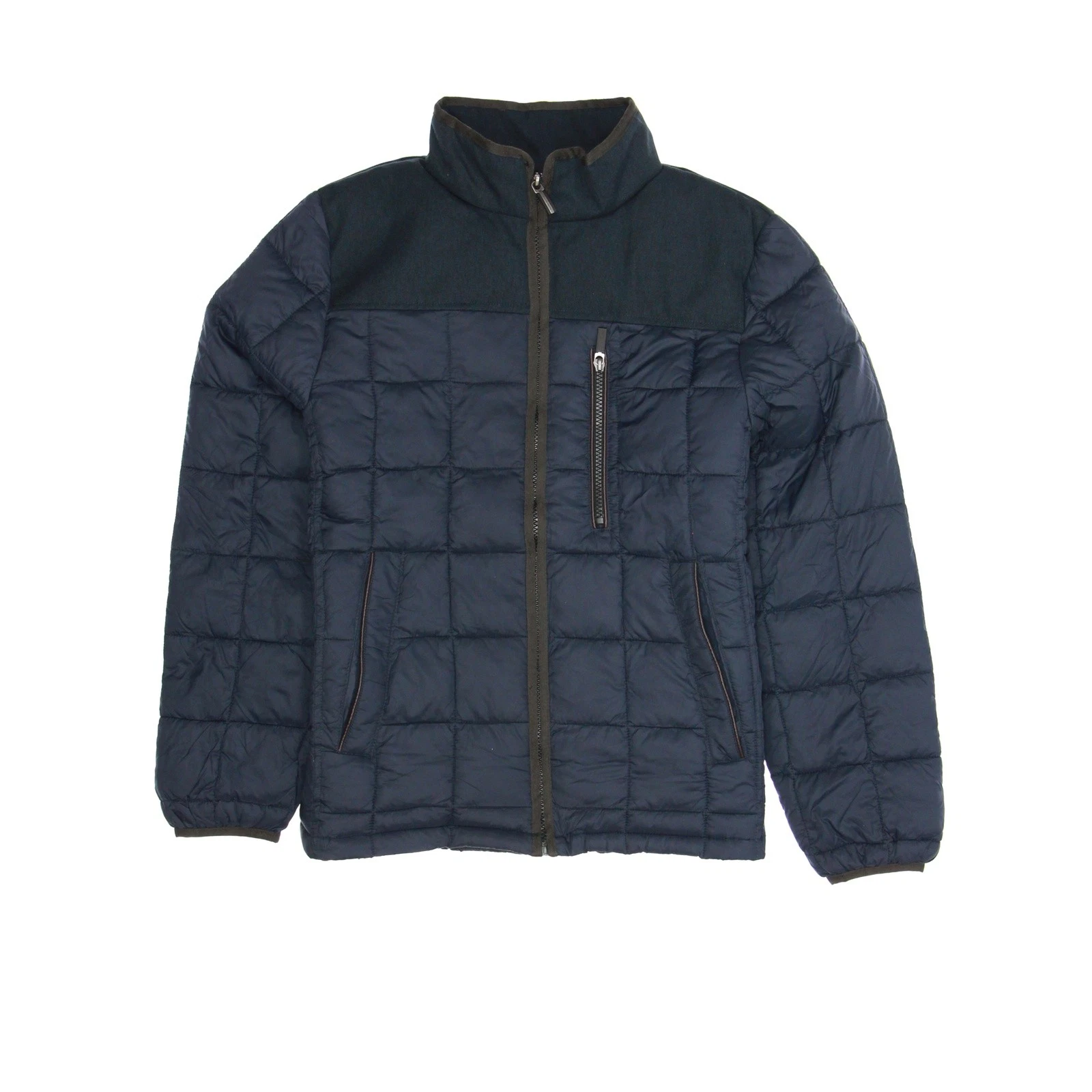 Rainforest Navy Blue Quilted Puffer Jacket - Men's Insulated Outdoor Style