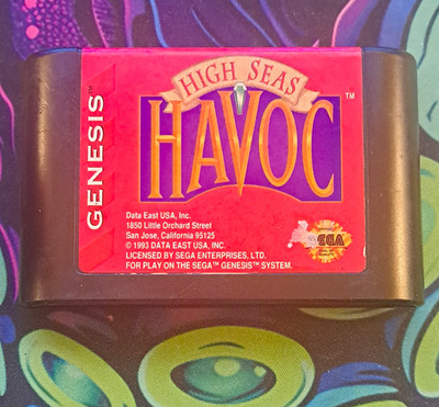 Data East High Seas Havoc 1993 USA Sega Genesis Cartridge Authentic Tested 