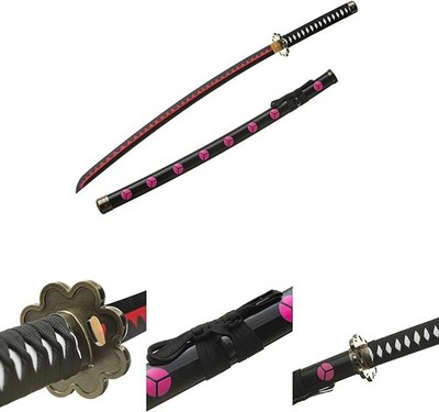 41'' One Piece Roronoa Zoro	Shusui Katana Samurai Sword Cosplay Blade Custome