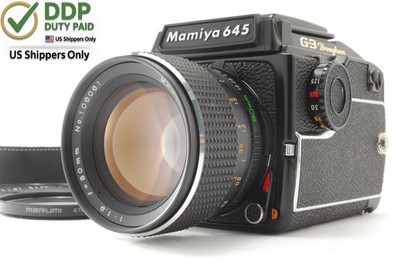 MINT ] Mamiya M645 1000s Camera Sekor C 80mm f1.9 Lens From JAPAN