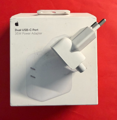 Original Apple 35W Dual USB-C Ladegerät Netzteil Power Adapter A2676 MW2K3ZM/A