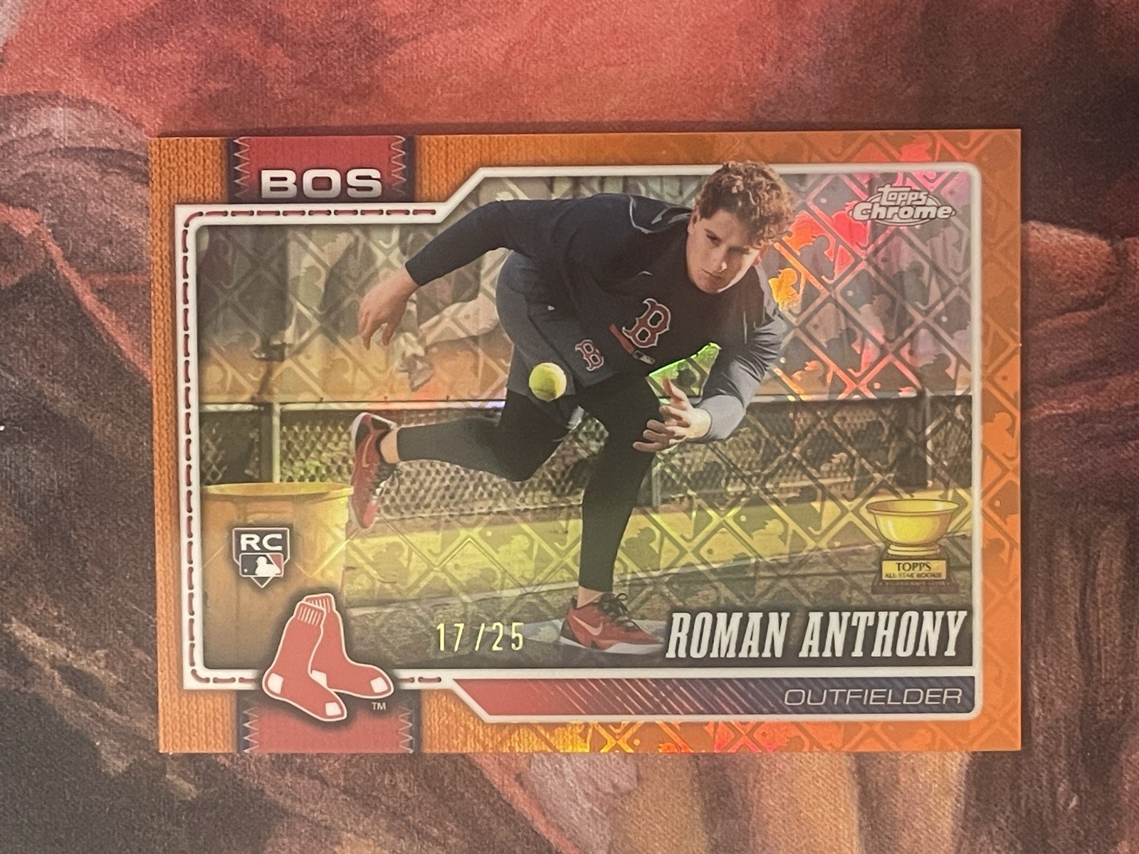 2026 Topps Chrome Roman Anthony Orange Image Variation /25 RC LOGOFRACTOR