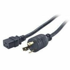 APC Power Cord, C19 to NEMA L6-30P, 2.4m, Black AP9896
