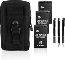 7 Pack Waterproof Notebook Set, 3×5 Inch Waterproof Notepad with Weatherproof